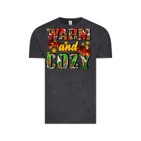 Vintage Black warm and cozy with scarf Vintage Tee - AdoDesignShop
