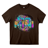 Chocolate Brown racing mini Heavy Core Tee - Zillion Design Studio