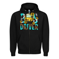 Black bus driver Zipper Hoodie - NancyCooperArtShop