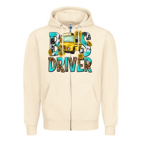 Sandshell bus driver Zipper Hoodie - NancyCooperArtShop