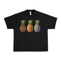 Black pineapples leopard tie dye summer Urban Heavy Tee - Artiststas