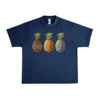 Navy pineapples leopard tie dye summer Urban Heavy Tee - Artiststas