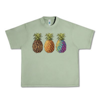 Pineapples Leopard Tie Dye Summer Urban Heavy Tee | Teevron