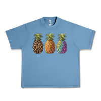 Pebble Blue pineapples leopard tie dye summer Urban Heavy Tee - Artiststas