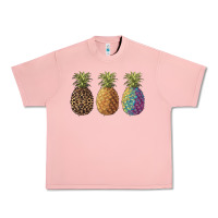 Salmon pineapples leopard tie dye summer Urban Heavy Tee - Artiststas