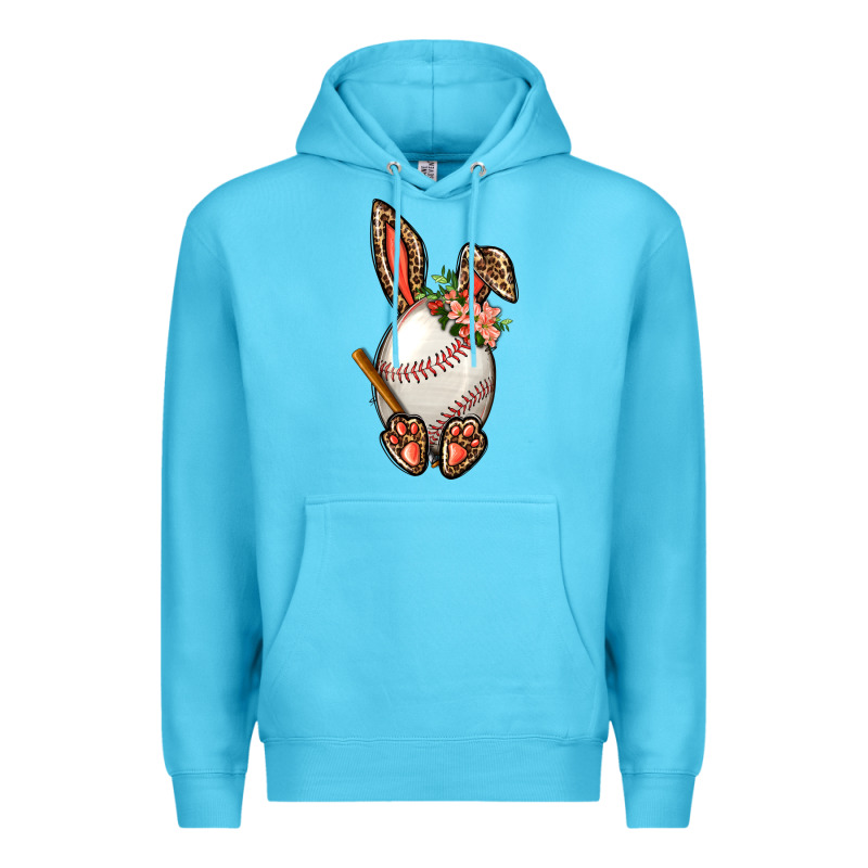 Baseball Easter Bunny Premium Hoodie by NancyCooperArtShop | Teevron