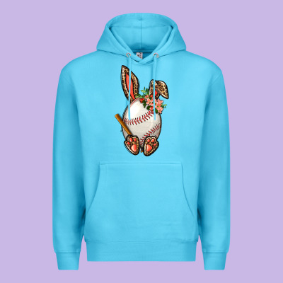 Baseball Easter Bunny Premium Hoodie Designed By Nancycooperartshop