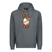 Rock Baseball Easter Bunny Premium Hoodie - NancyCooperArtShop