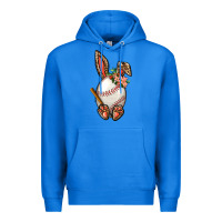True Royal Baseball Easter Bunny Premium Hoodie - NancyCooperArtShop