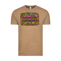 Vintage Coffee cinco de mayo leopard frame Vintage Tee - Artiststas