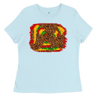 Baby Blue black history background Ladies Tee - texasbilliewilder