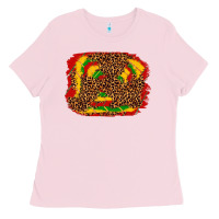 Bubblegum Pink black history background Ladies Tee - texasbilliewilder