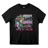 Black she is loved Heavy Core Tee - BarkalooDesign