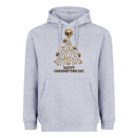 Heather Grey Happy Consumption Day Heavyweight Hoodie - RanaPortraitStore