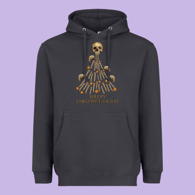 Happy Consumption Day Heavyweight Hoodie Designed By Ranaportraitstore