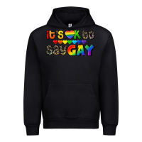 Black It's okay to say Gay pride Urban Hoodie - CowGirlArtShop