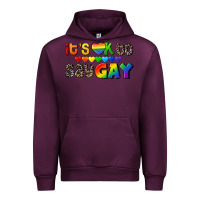 Mauve Wine It's okay to say Gay pride Urban Hoodie - CowGirlArtShop