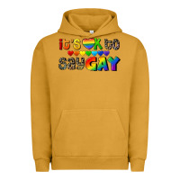 Pigment Peanut Butter It's okay to say Gay pride Urban Hoodie - CowGirlArtShop