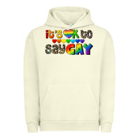 Pigment Pistachio It's okay to say Gay pride Urban Hoodie - CowGirlArtShop