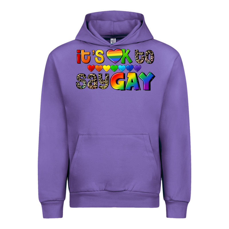 It's Okay To Say Gay Pride Urban Hoodie by CowGirlArtShop | Teevron