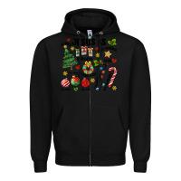 Black religious christmas Zipper Hoodie - MaliasSmallBusiness