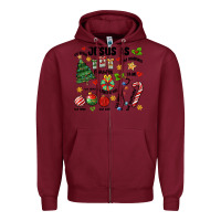 Burgundy religious christmas Zipper Hoodie - MaliasSmallBusiness
