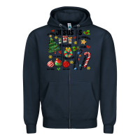 Navy religious christmas Zipper Hoodie - MaliasSmallBusiness