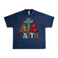 Navy cross and christmas trees Urban Heavy Tee - AdoDesignShop