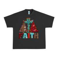 Pigment Black cross and christmas trees Urban Heavy Tee - AdoDesignShop