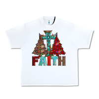 White cross and christmas trees Urban Heavy Tee - AdoDesignShop