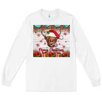 White merry christmas cow Long Sleeve Tee - JahusDesignShop