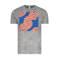 Cloud Rock american flag seamless pattern Vintage Tee - BundleAndBundleShop