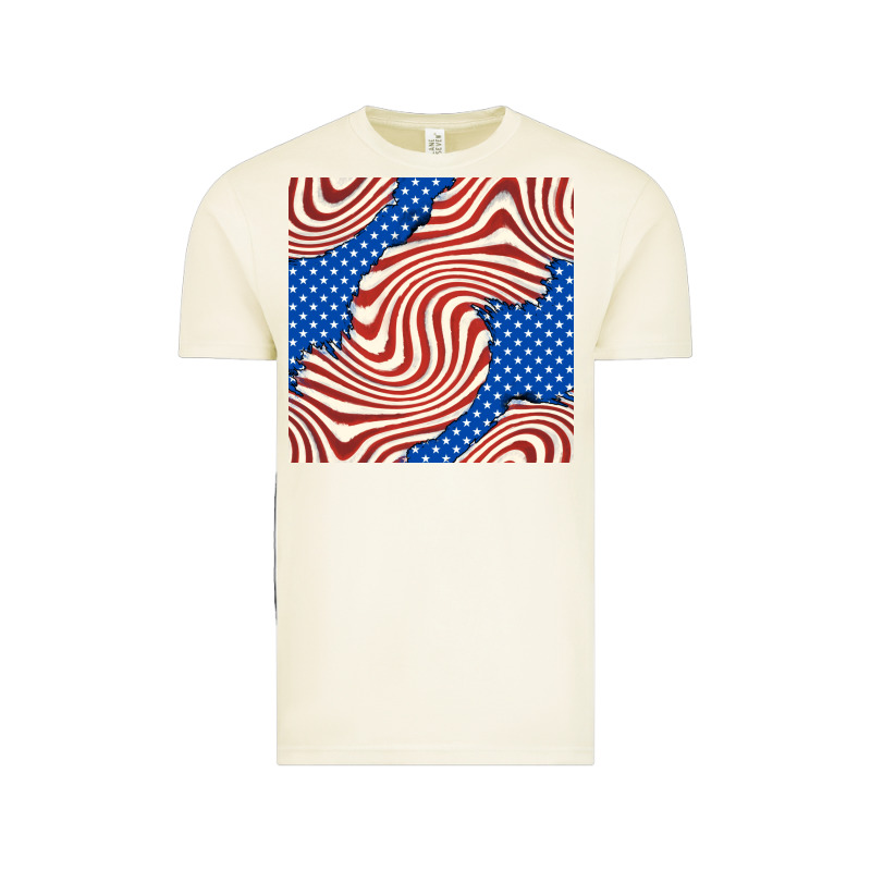 American Flag Seamless Pattern Vintage Tee by BundleAndBundleShop | Teevron