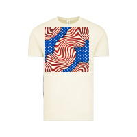 Vintage Arctic american flag seamless pattern Vintage Tee - BundleAndBundleShop