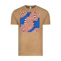 Vintage Camel american flag seamless pattern Vintage Tee - BundleAndBundleShop
