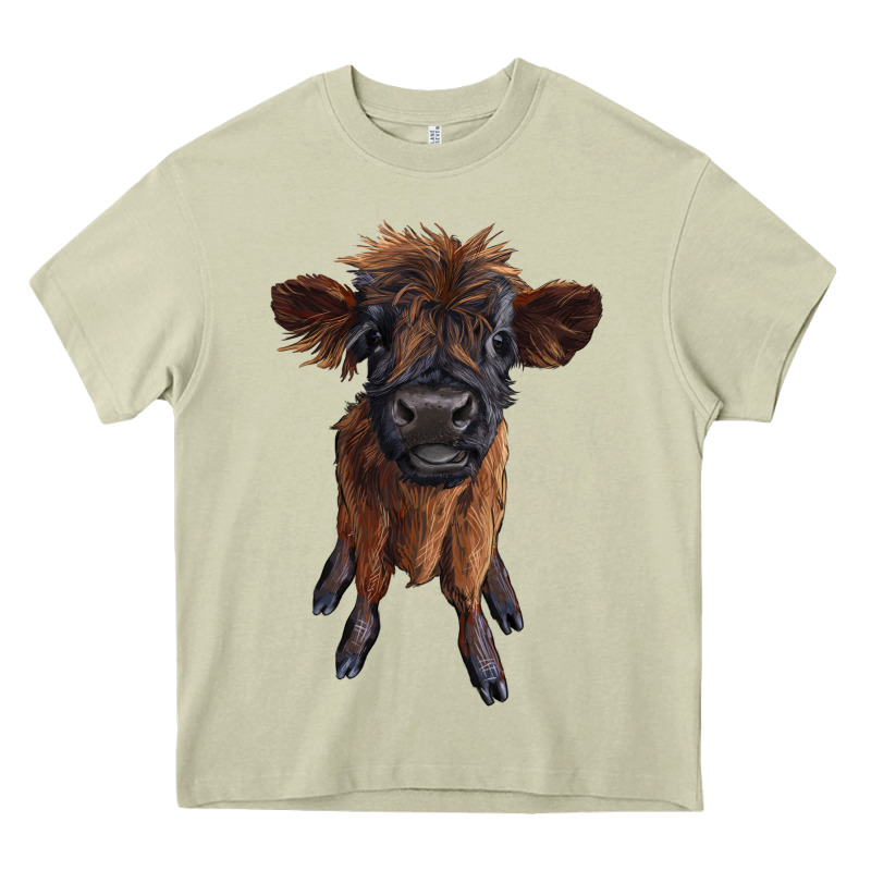Highland Cow Calf Heavy Core Tee by RanaPortraitStore | Teevron
