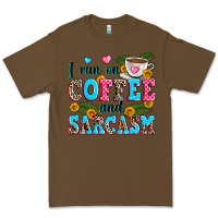 Cacao i run on coffee and sarcasm Premium Tee - Zillion Design Studio
