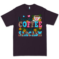 Plum i run on coffee and sarcasm Premium Tee - Zillion Design Studio