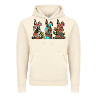 Vintage Artic leopard cowhide turquoise cactus bunny's Vintage Hoodie - JahusDesignShop
