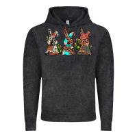 Vintage Black leopard cowhide turquoise cactus bunny's Vintage Hoodie - JahusDesignShop