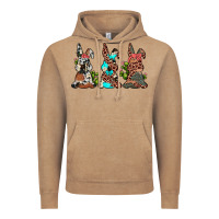 Vintage Coffee leopard cowhide turquoise cactus bunny's Vintage Hoodie - JahusDesignShop