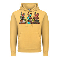 Vintage Mustard leopard cowhide turquoise cactus bunny's Vintage Hoodie - JahusDesignShop
