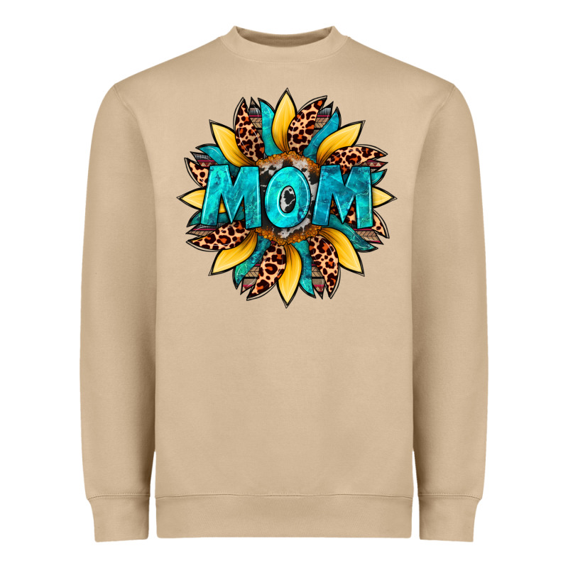 Sunflower Mom Leopard Heavyweight Sweatshirt by Artiststas | Teevron