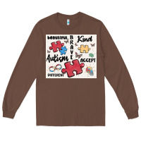 Chestnut autism Long Sleeve Tee - MaliasSmallBusiness