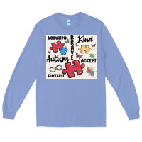 Colony Blue autism Long Sleeve Tee - MaliasSmallBusiness