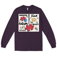Plum autism Long Sleeve Tee - MaliasSmallBusiness