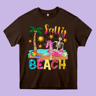 Salty Beach Heavy Core Tee Designed By Texasbilliewilder
