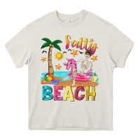 Cream salty beach Heavy Core Tee - texasbilliewilder