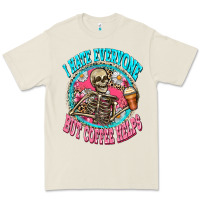 Bone i hate everyone but coffee helps Premium Tee - Zillion Design Studio