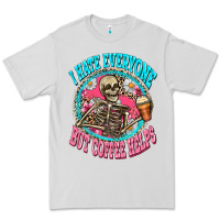 Dove Grey i hate everyone but coffee helps Premium Tee - Zillion Design Studio